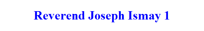 Reverend Joseph Ismay 1