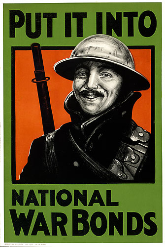 WWI War Bonds poster.